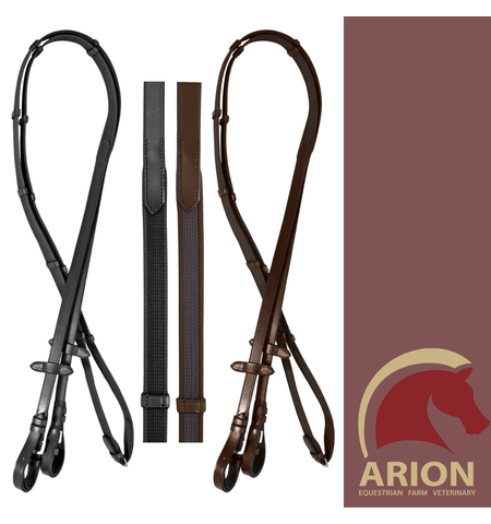 PLATINUM GRIP REINS WITH STOPPERS