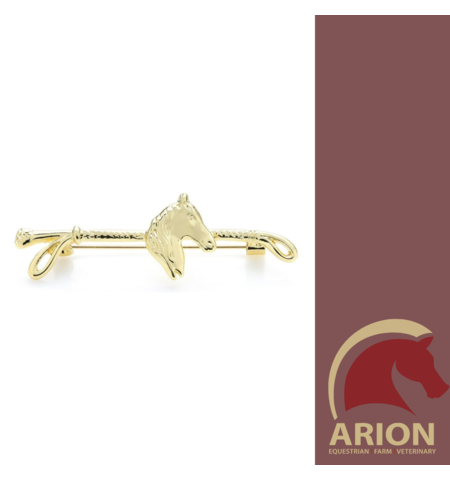 ARION STOCKPIN W/HORSEHEAD GOLD